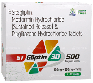 St Gliptin 3D 500 Tablet 15